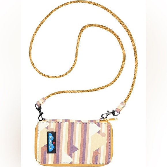 KAVU Go Time Bi-Fold Crossbody Wallet with Rope Strap - Summit View Western - Picture 1 of 11